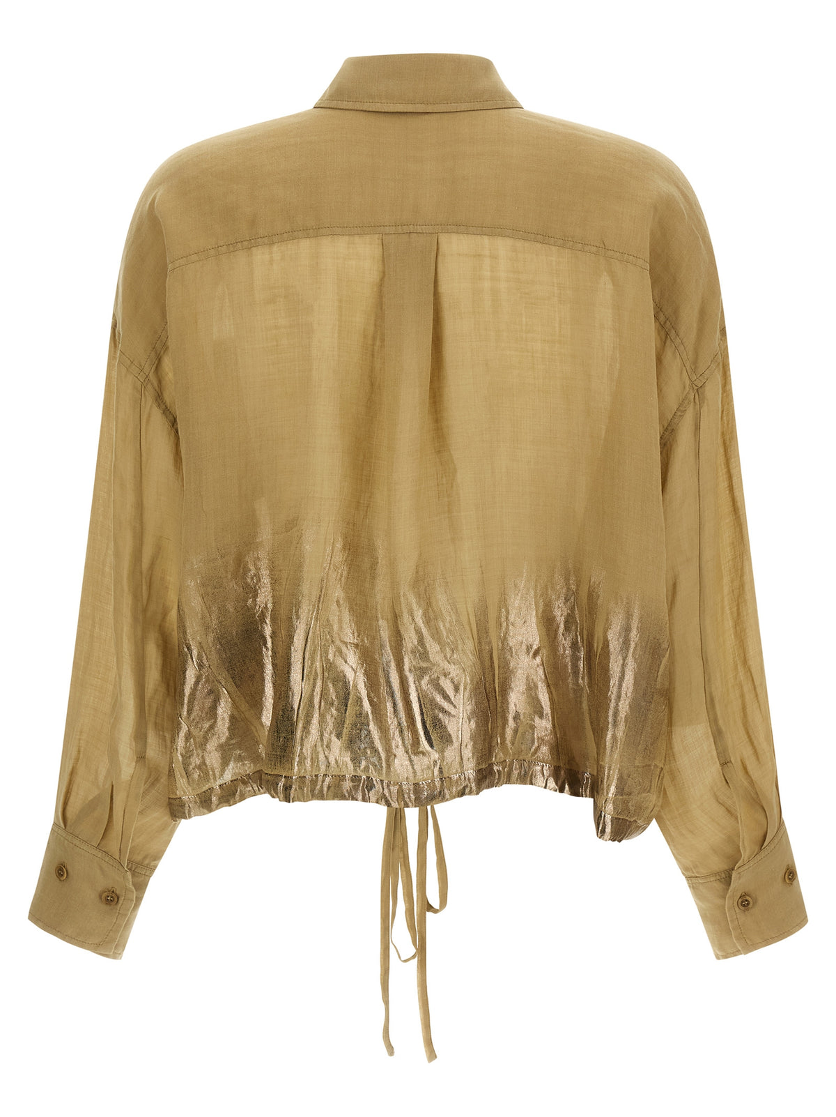 Chemisier NUDE marron en Tencel