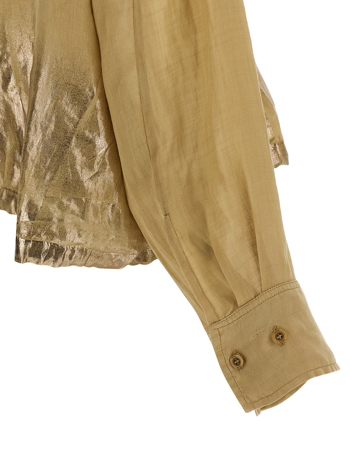 Chemisier NUDE marron en Tencel