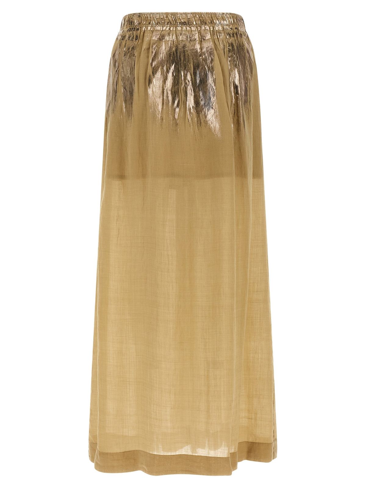 Mini-jupe en Tencel marron NUDE