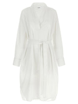 Robe midi NUDE en coton blanc