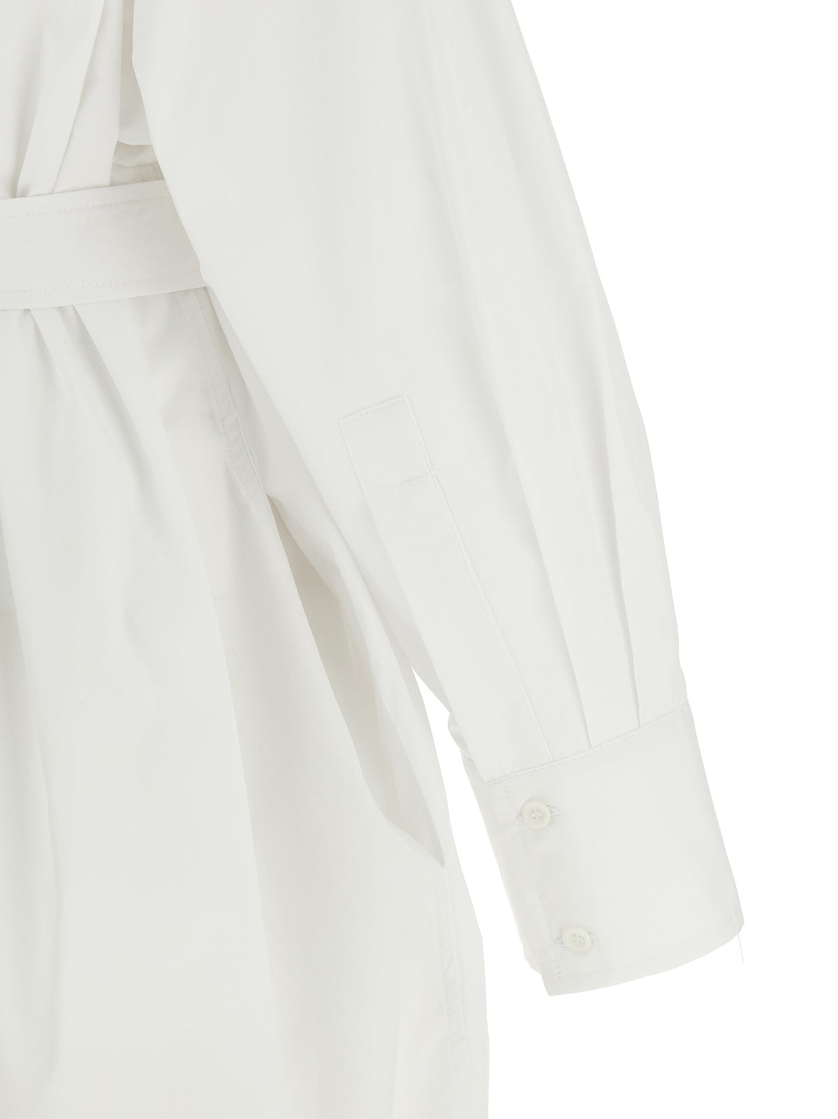 Robe midi NUDE en coton blanc