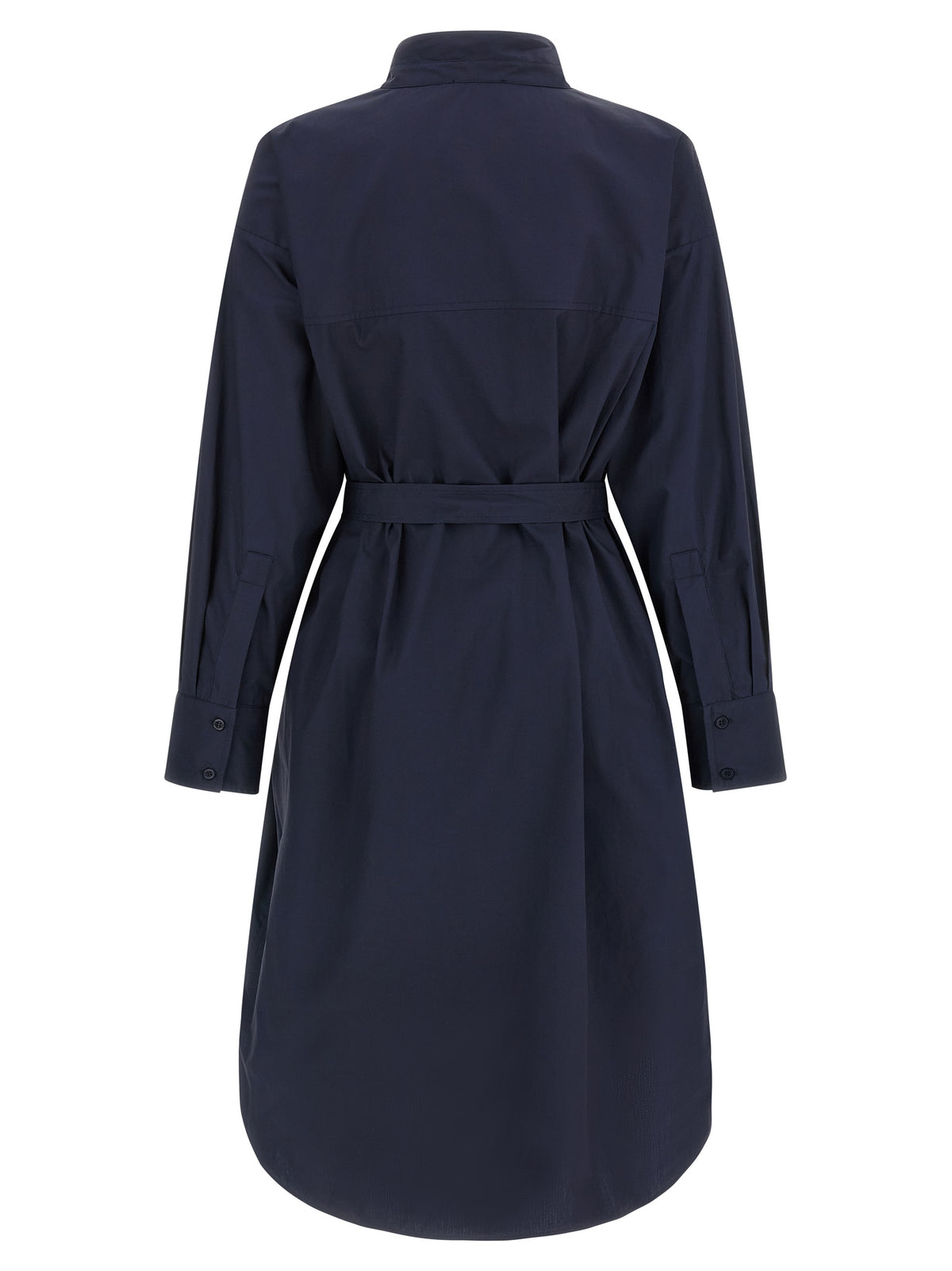 NUDE Blue Cotton Midi Dress - Elegant & Versatile