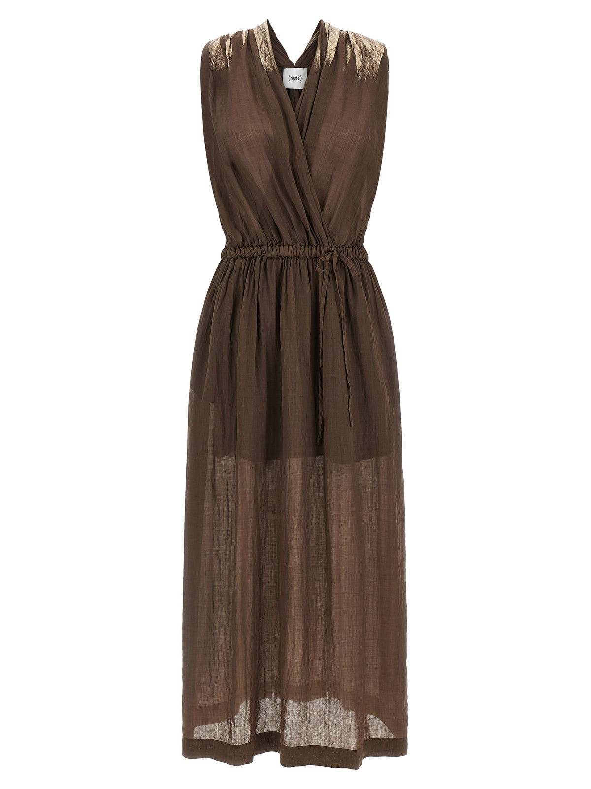 Robe longue en Tencel marron NUDE