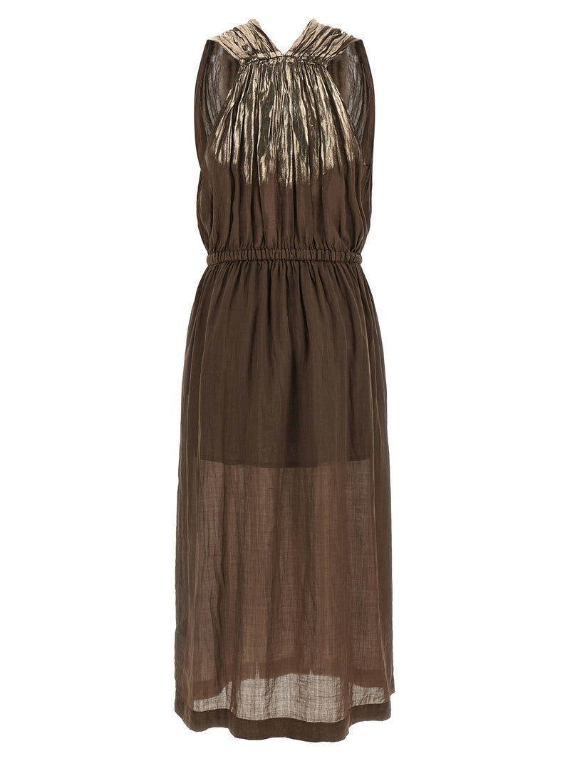 NUDE Brown Tencel Long Dress