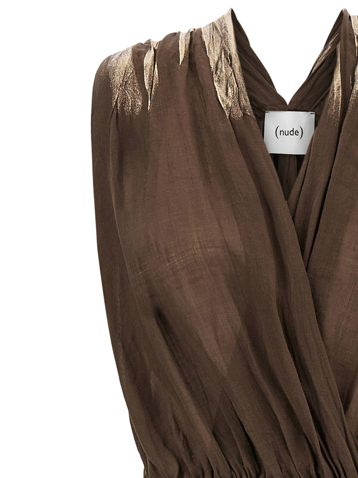 Robe longue en Tencel marron NUDE