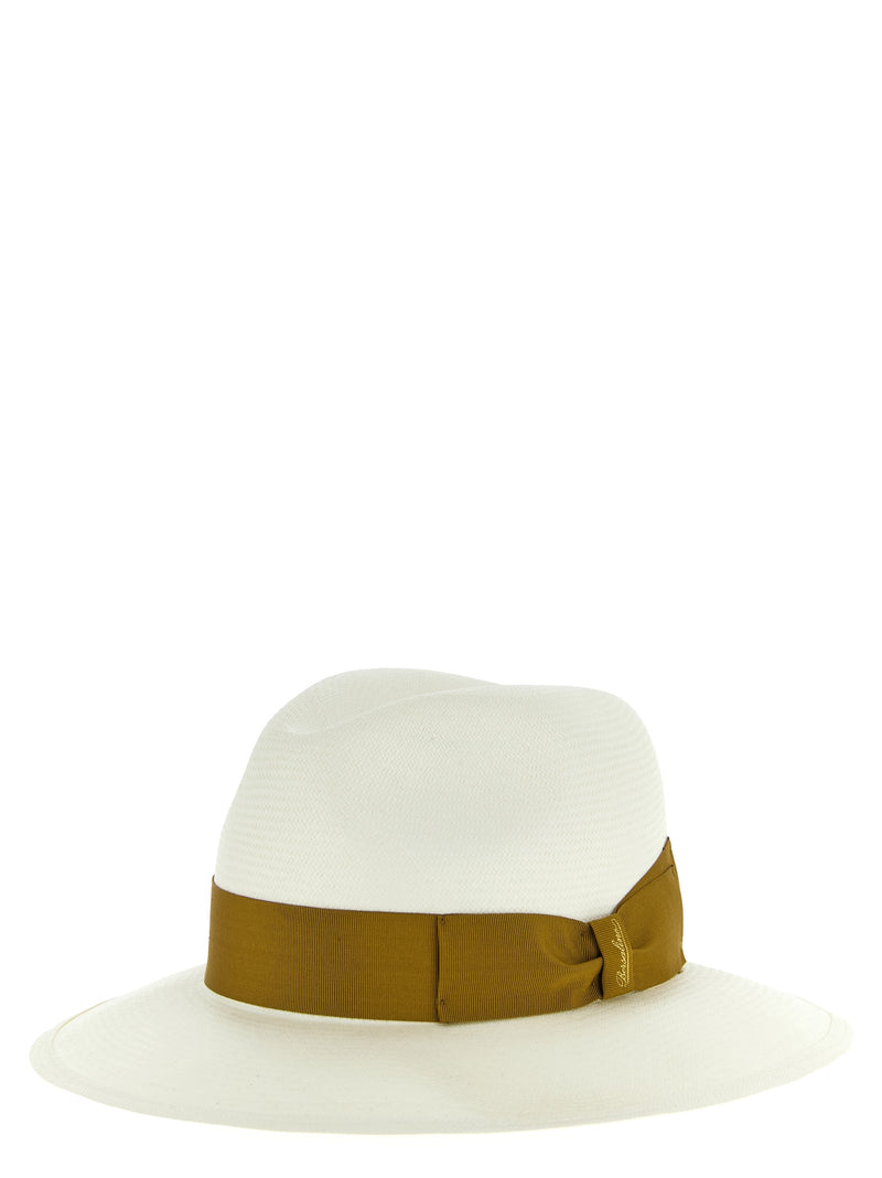 Borsalino Fedora en chanvre marron