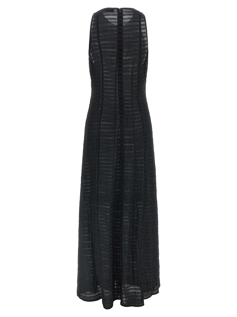 THELATEST Dori Black Modal Long Dress for Women