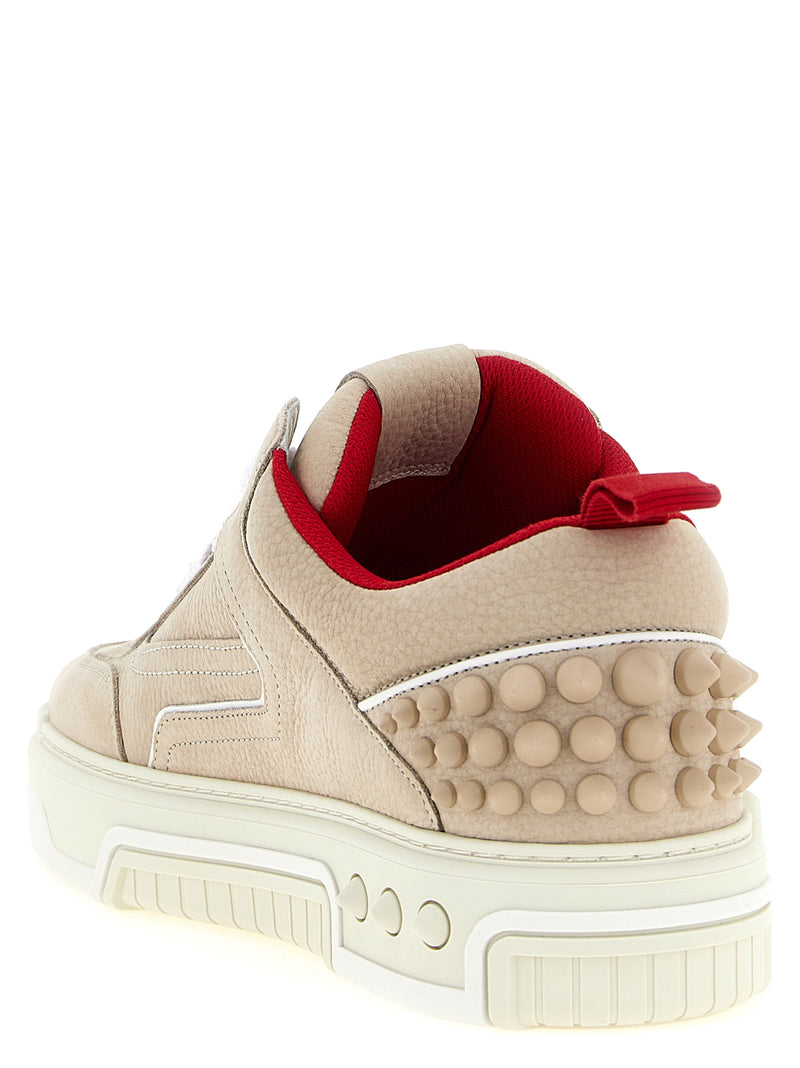 Christian Louboutin Beige Calfskin Athletic Sneakers