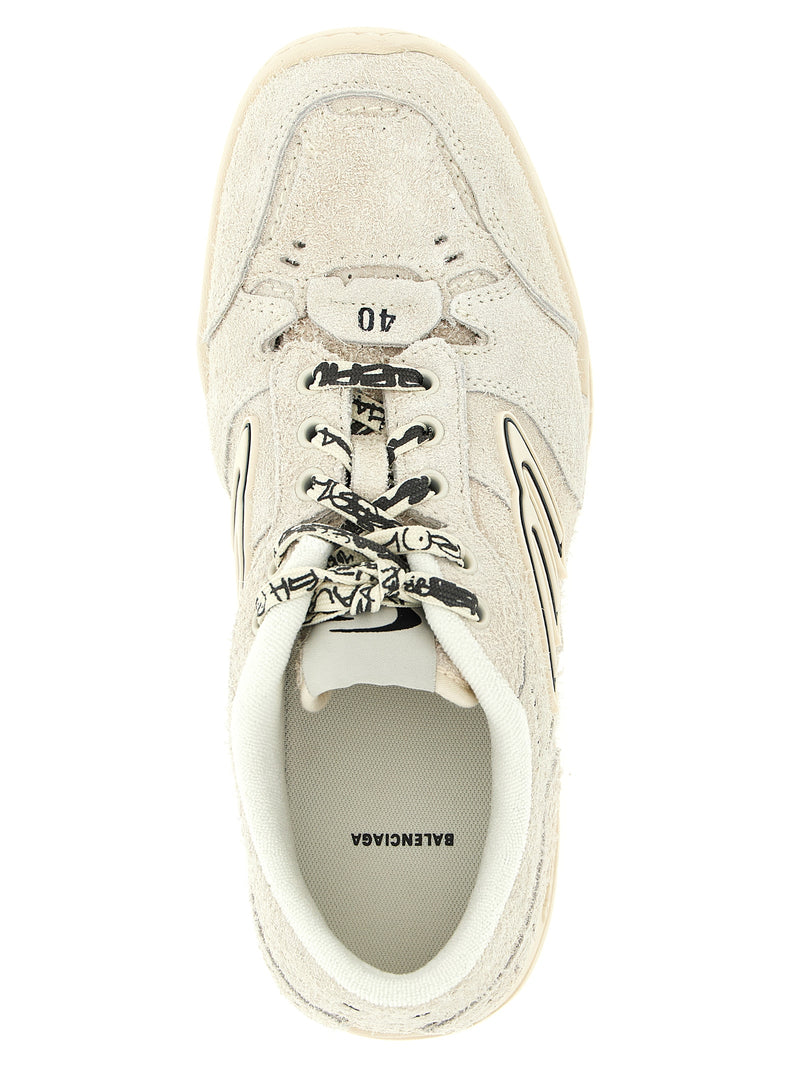 Baskets compensées Balenciaga en cuir de vachette beige