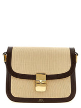 Sac bandoulière en coton beige A.P.C.