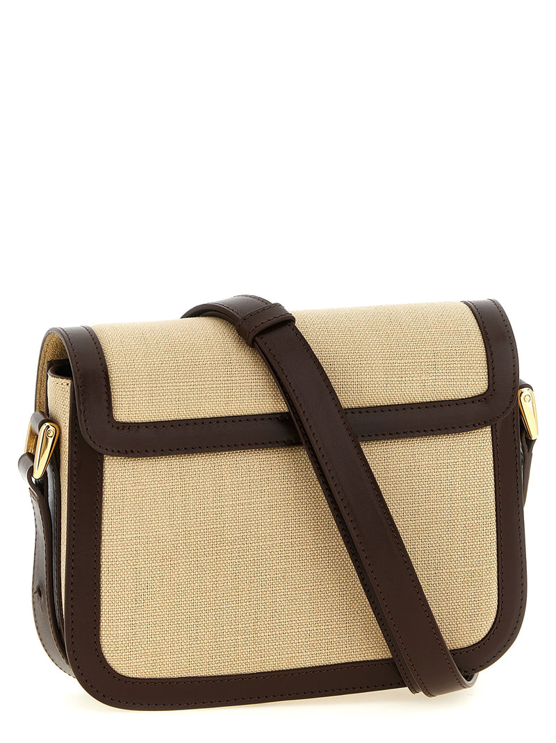 Sac bandoulière en coton beige A.P.C.
