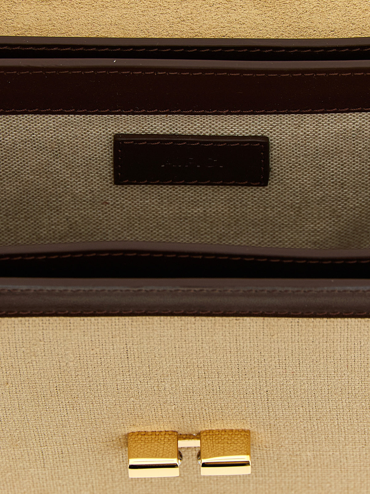 Sac bandoulière en coton beige A.P.C.