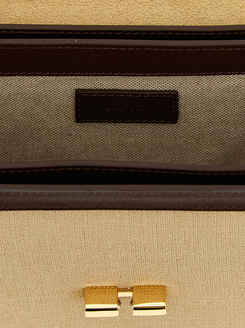 Sac bandoulière en coton beige A.P.C.