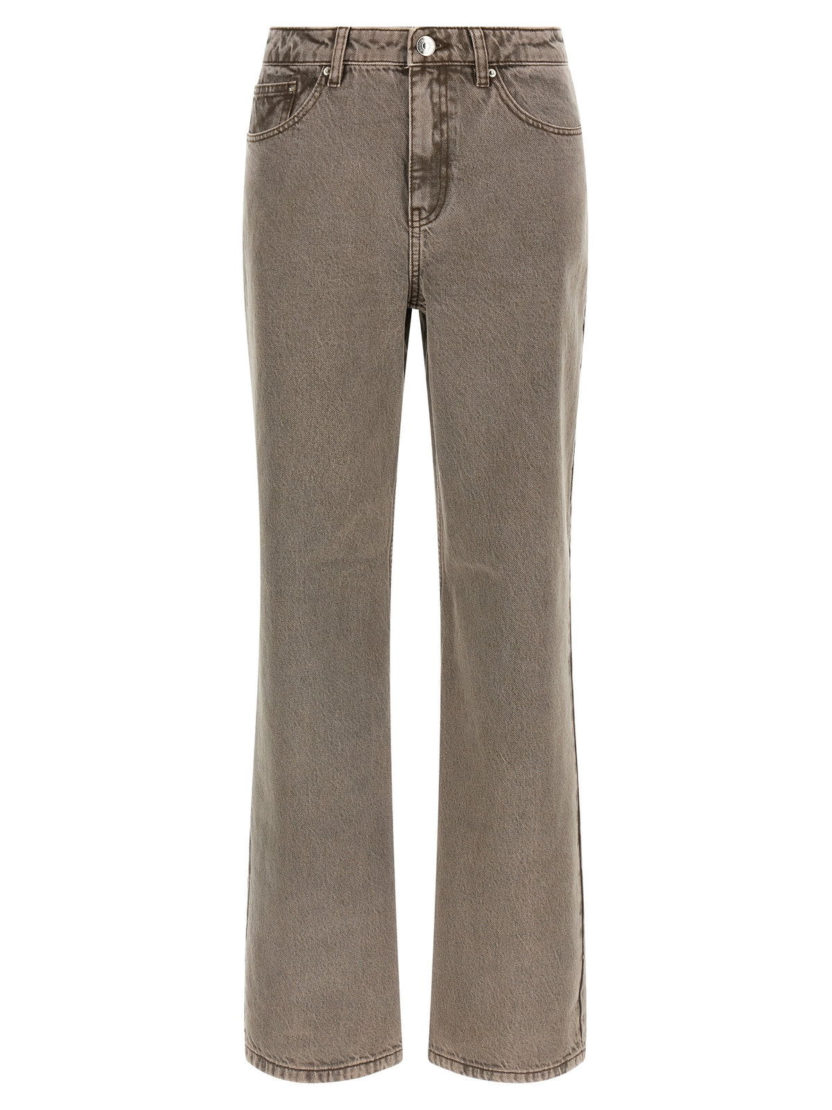 ROTATE BIRGER CHRISTENSEN Jean Droit en Coton Marron