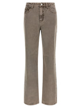 ROTATE BIRGER CHRISTENSEN Jean Droit en Coton Marron