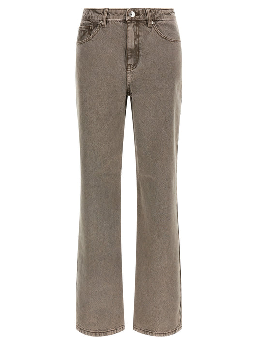 ROTATE BIRGER CHRISTENSEN Jean Droit en Coton Marron