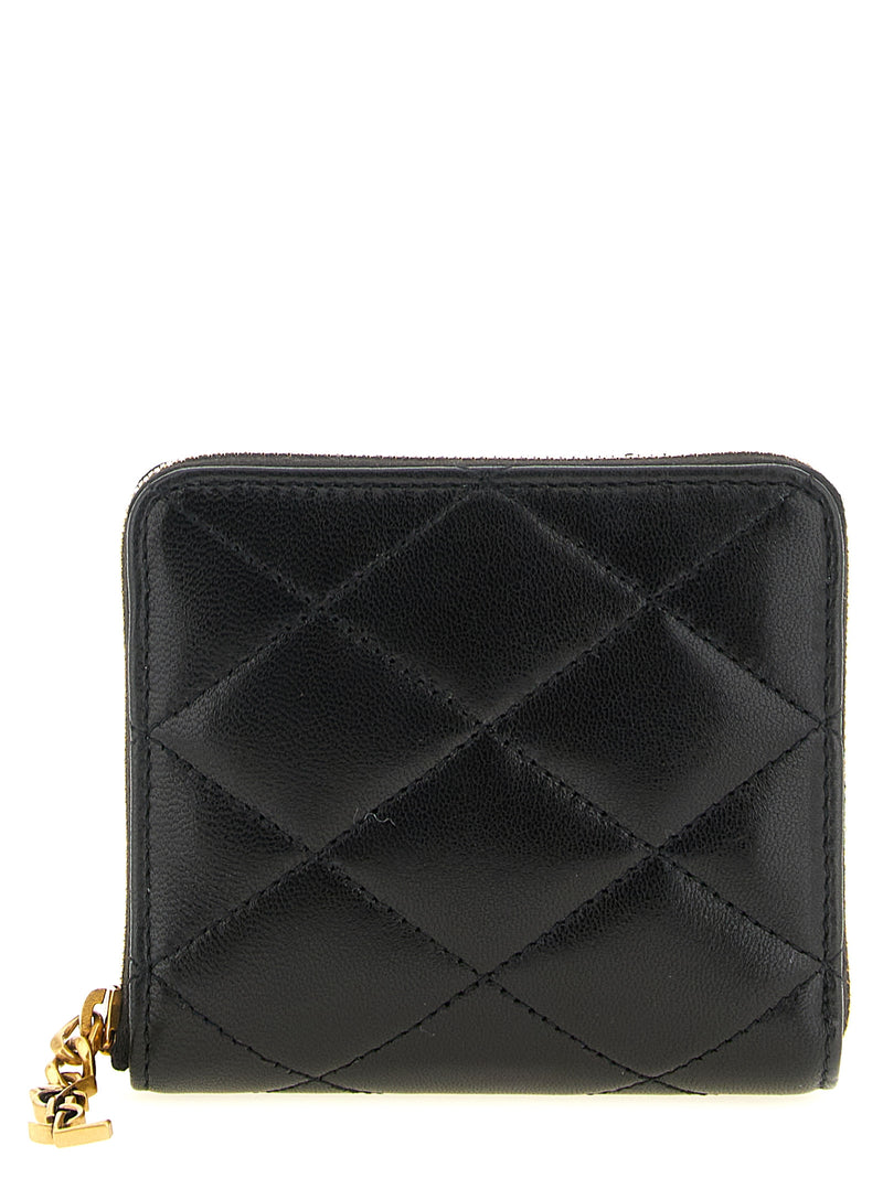 Saint Laurent Pegaso Black Lamb Leather Cardholder