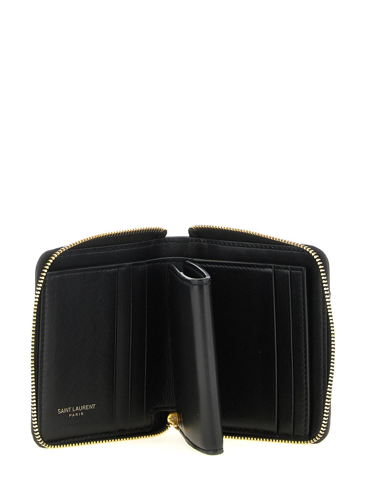 Saint Laurent Pegaso Black Lamb Leather Cardholder