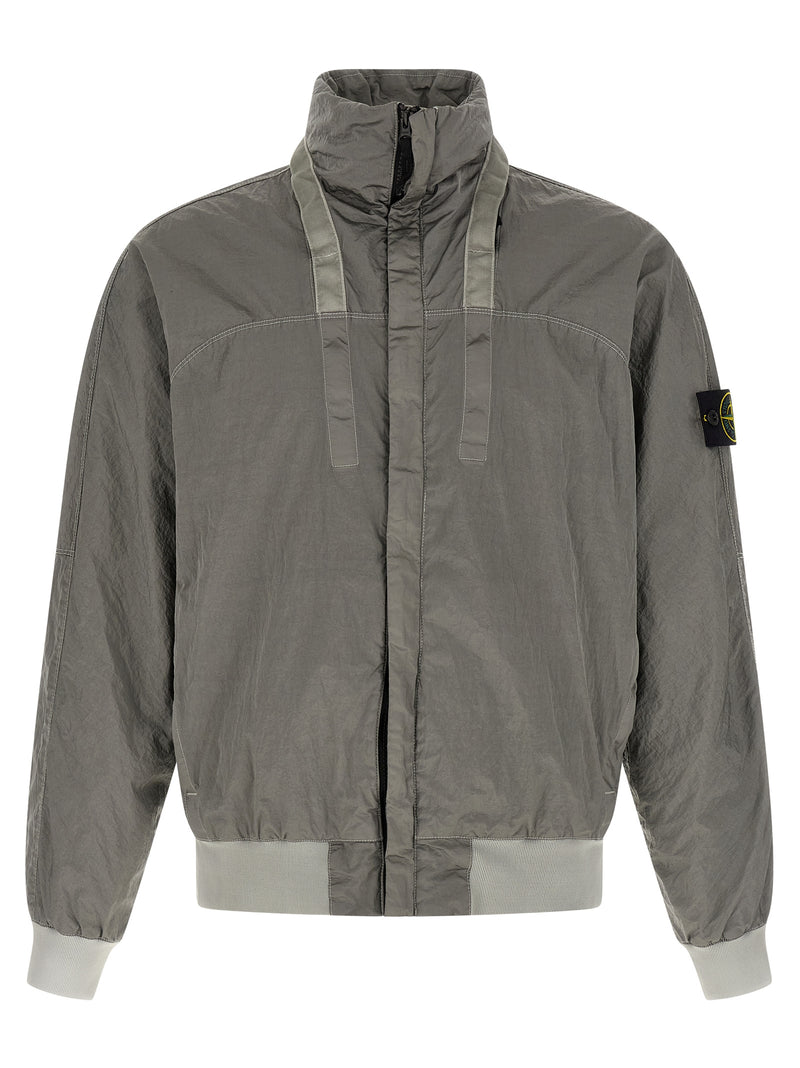 Bomber Stone Island en polyamide gris
