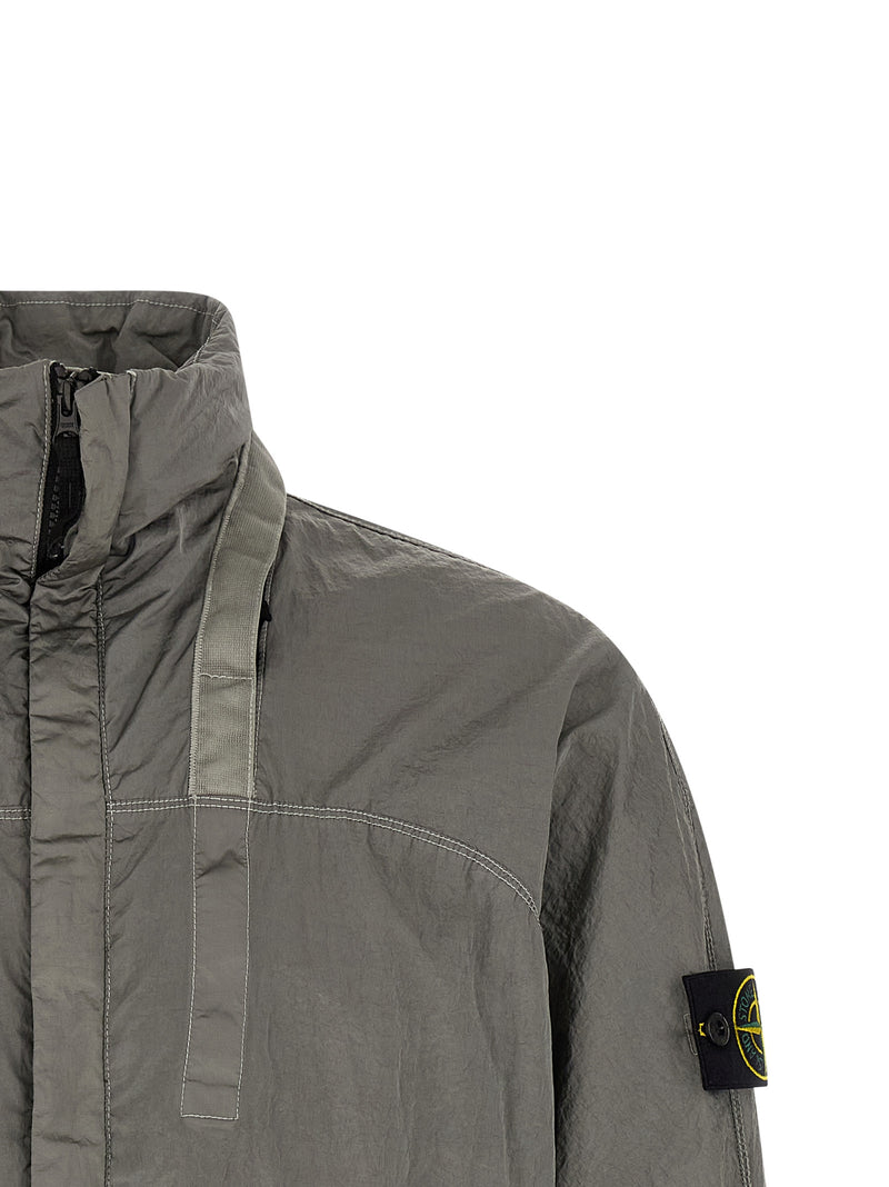 Bomber Stone Island en polyamide gris