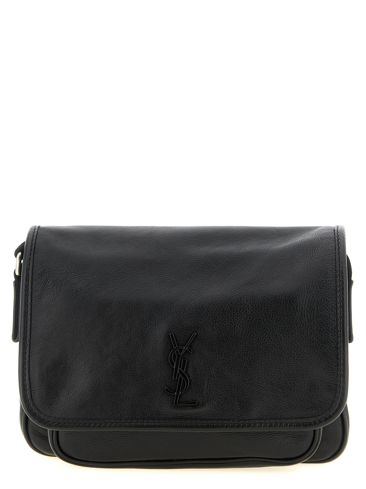Sac bandoulière Saint Laurent en cuir de veau noir