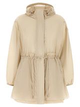 Veste Moncler en polyamide beige