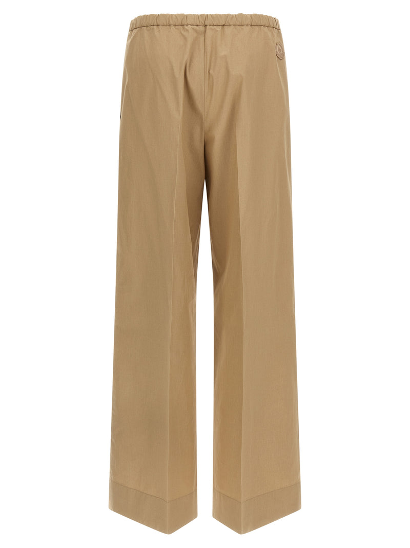 Moncler Beige Cotton Casual Pants - Effortlessly Chic Trousers
