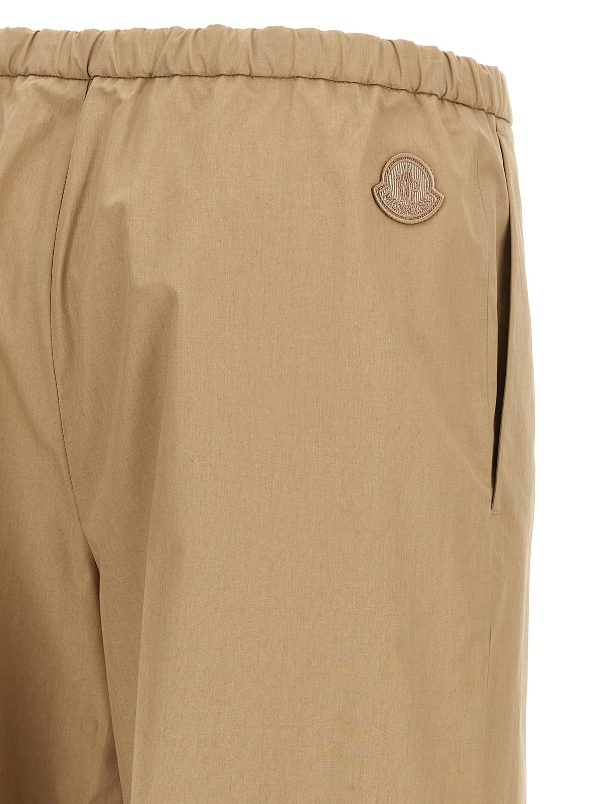 Moncler Beige Cotton Casual Pants - Effortlessly Chic Trousers