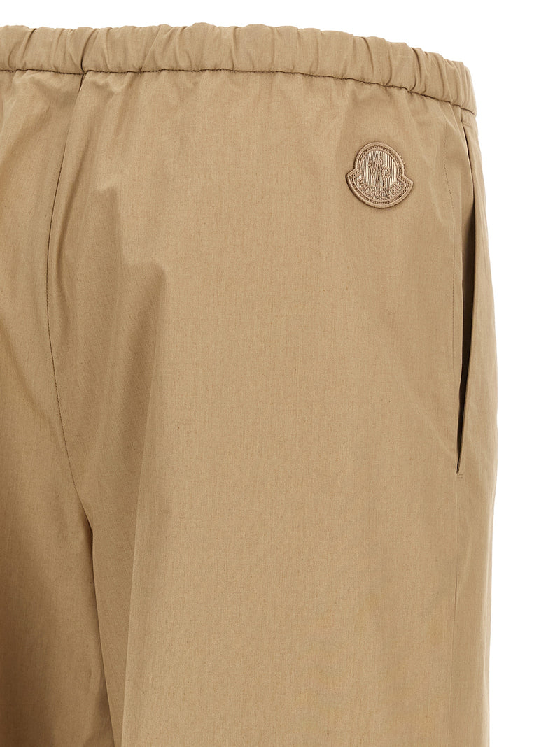Moncler Beige Cotton Casual Pants - Effortlessly Chic Trousers