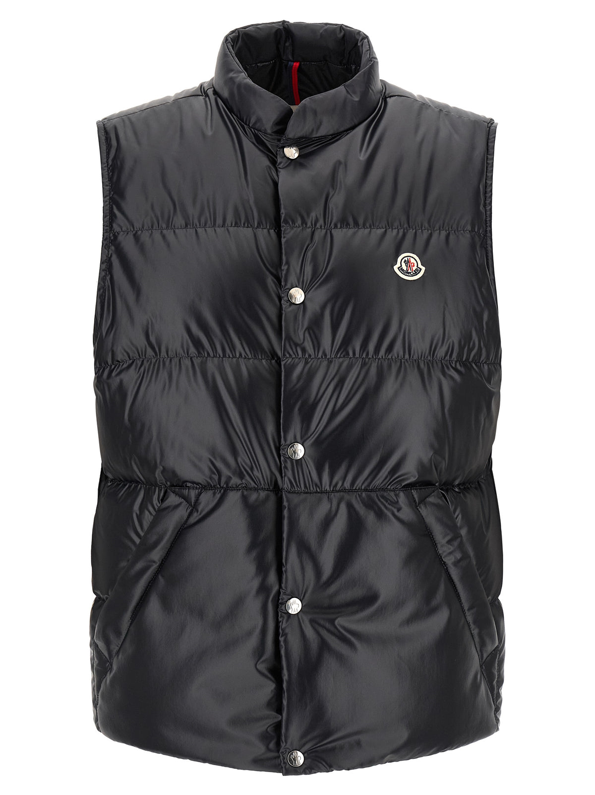 Doudoune sans manches Moncler en polyester bleu