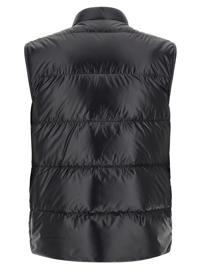 Doudoune sans manches Moncler en polyester bleu