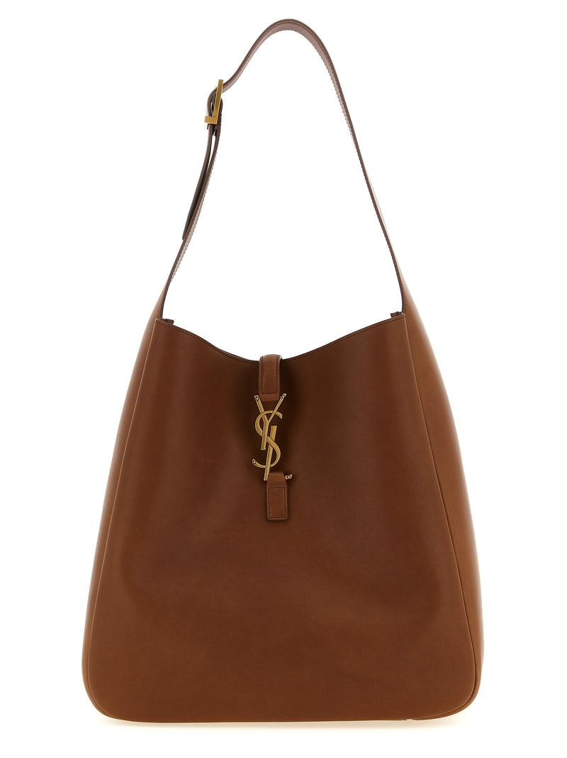 Sac bandoulière Saint Laurent en veau marron