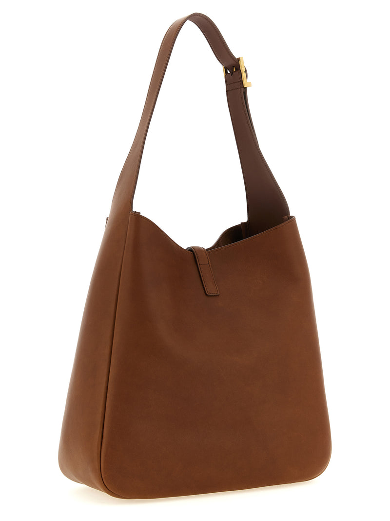 Sac bandoulière Saint Laurent en veau marron