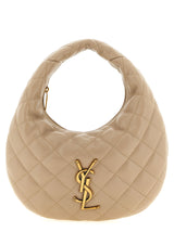 Sac à main Saint Laurent en cuir d'agneau beige