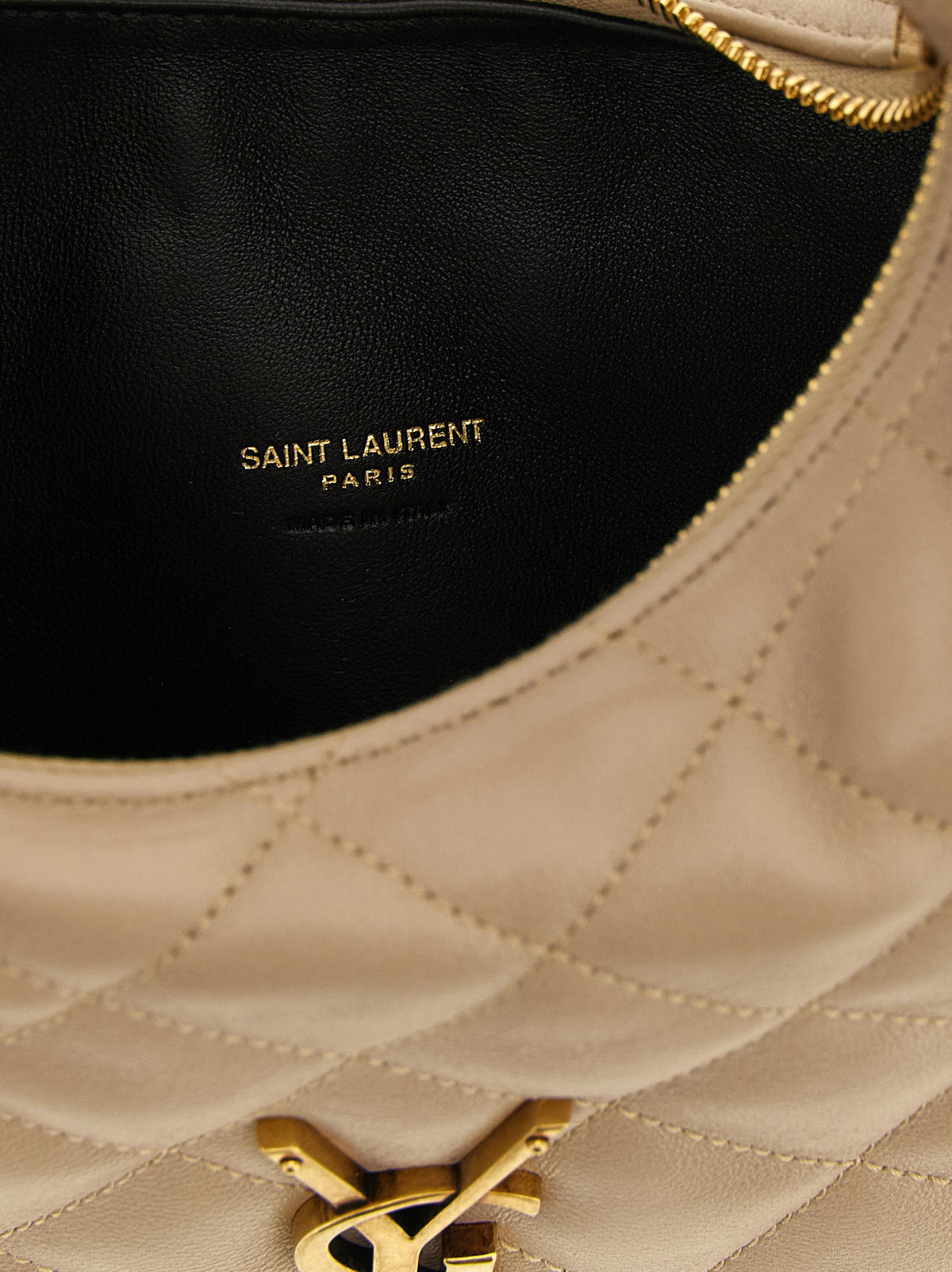 Sac à main Saint Laurent en cuir d'agneau beige