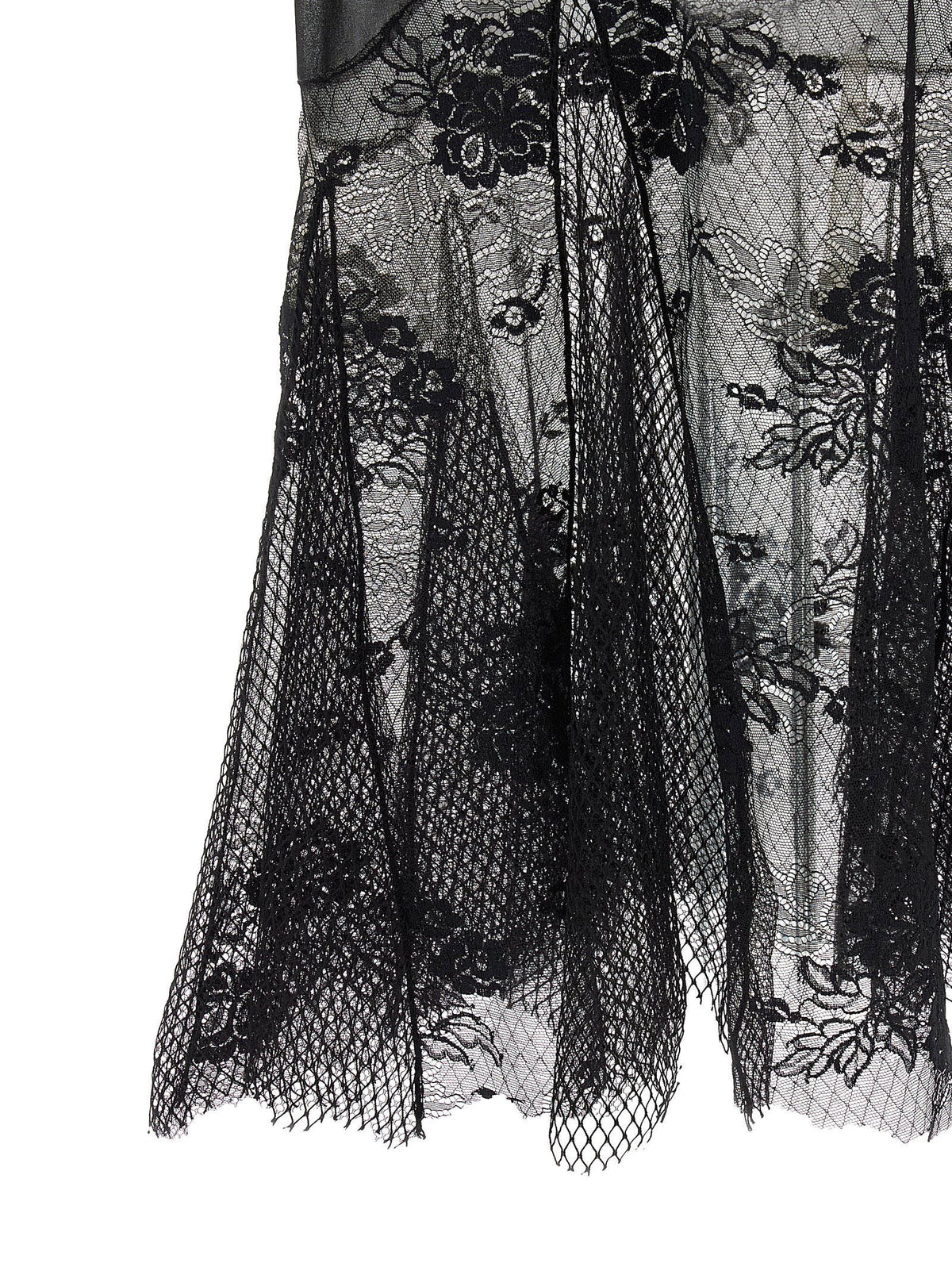 La robe midi en coton noir Attico