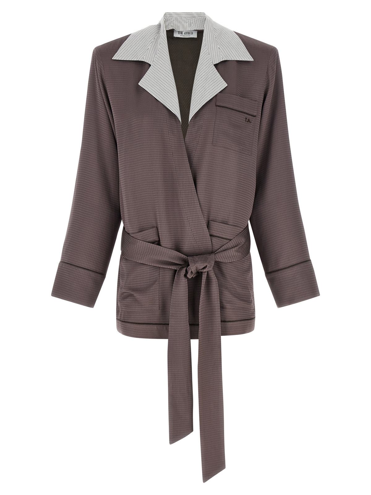 Le blazer en viscose violet The Attico