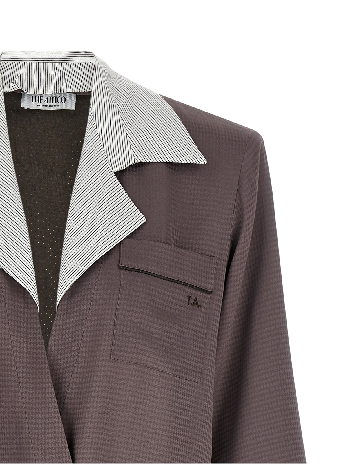 Le blazer en viscose violet The Attico