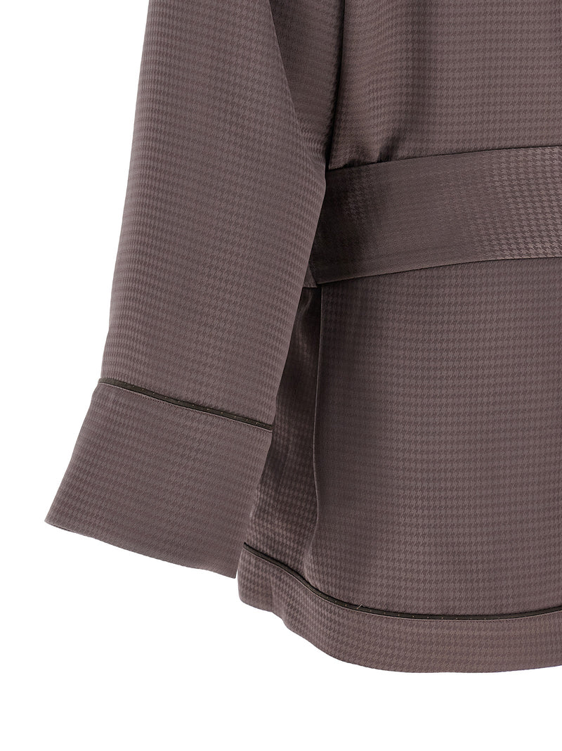 Le blazer en viscose violet The Attico