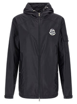 Veste Moncler en polyamide bleu