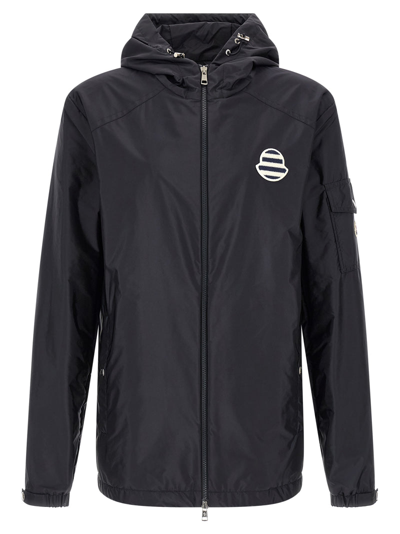 Veste Moncler en polyamide bleu