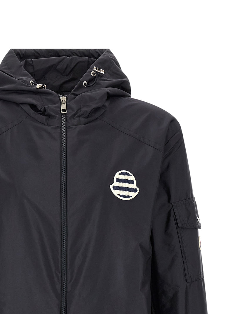 Veste Moncler en polyamide bleu