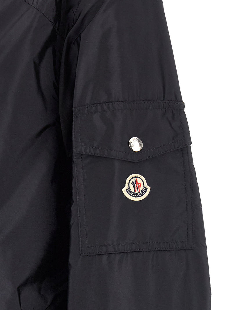 Veste Moncler en polyamide bleu