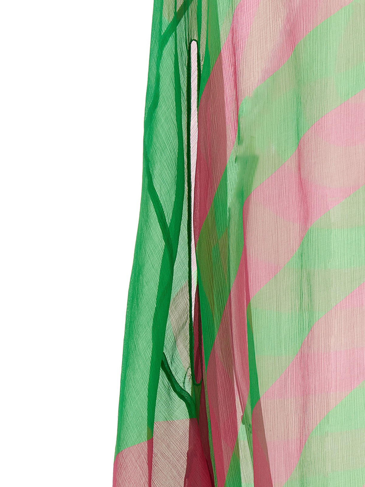 Robe midi bicolore en soie Dries Van Noten