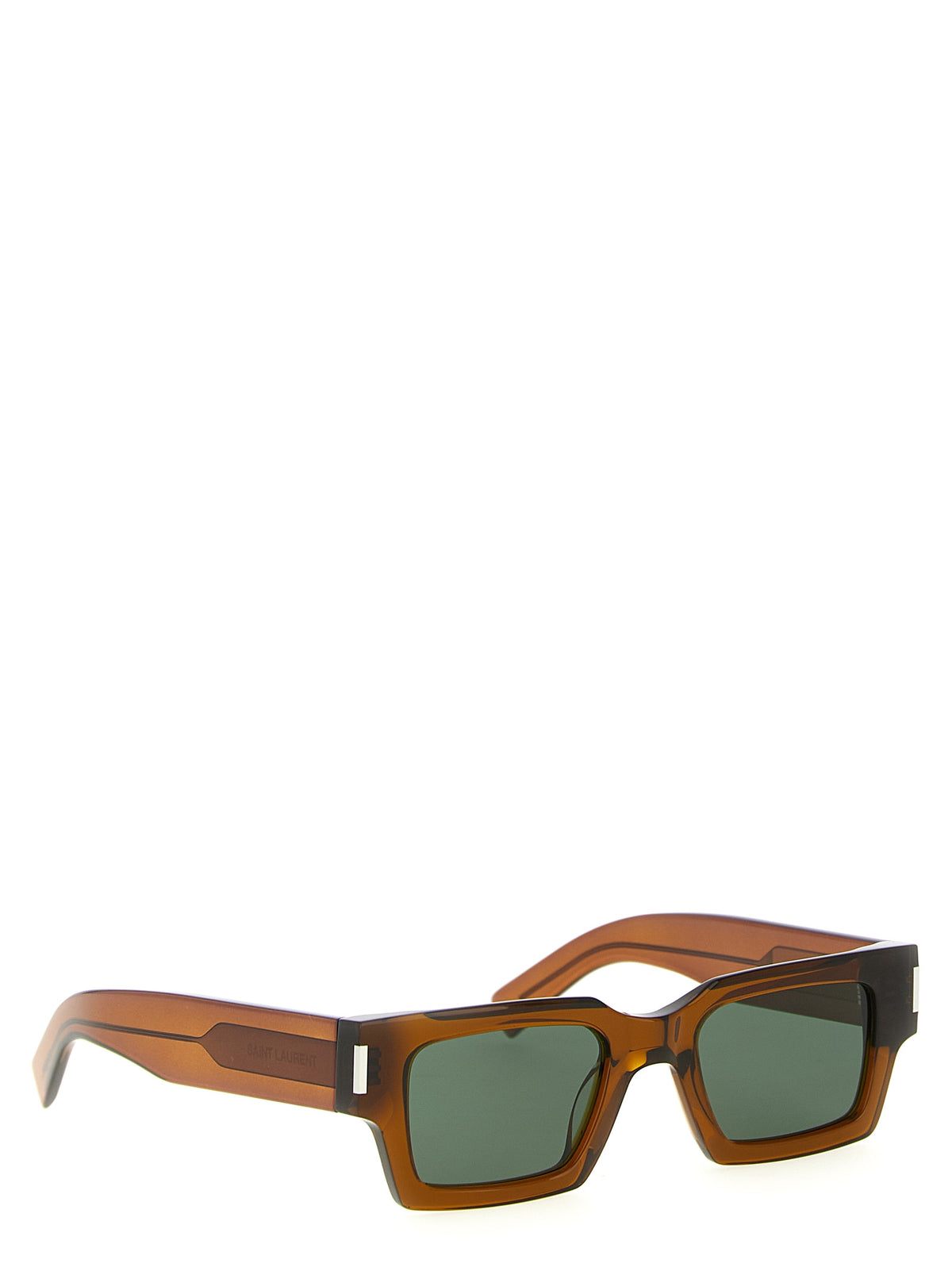 Lunettes de soleil Saint Laurent en acétate marron