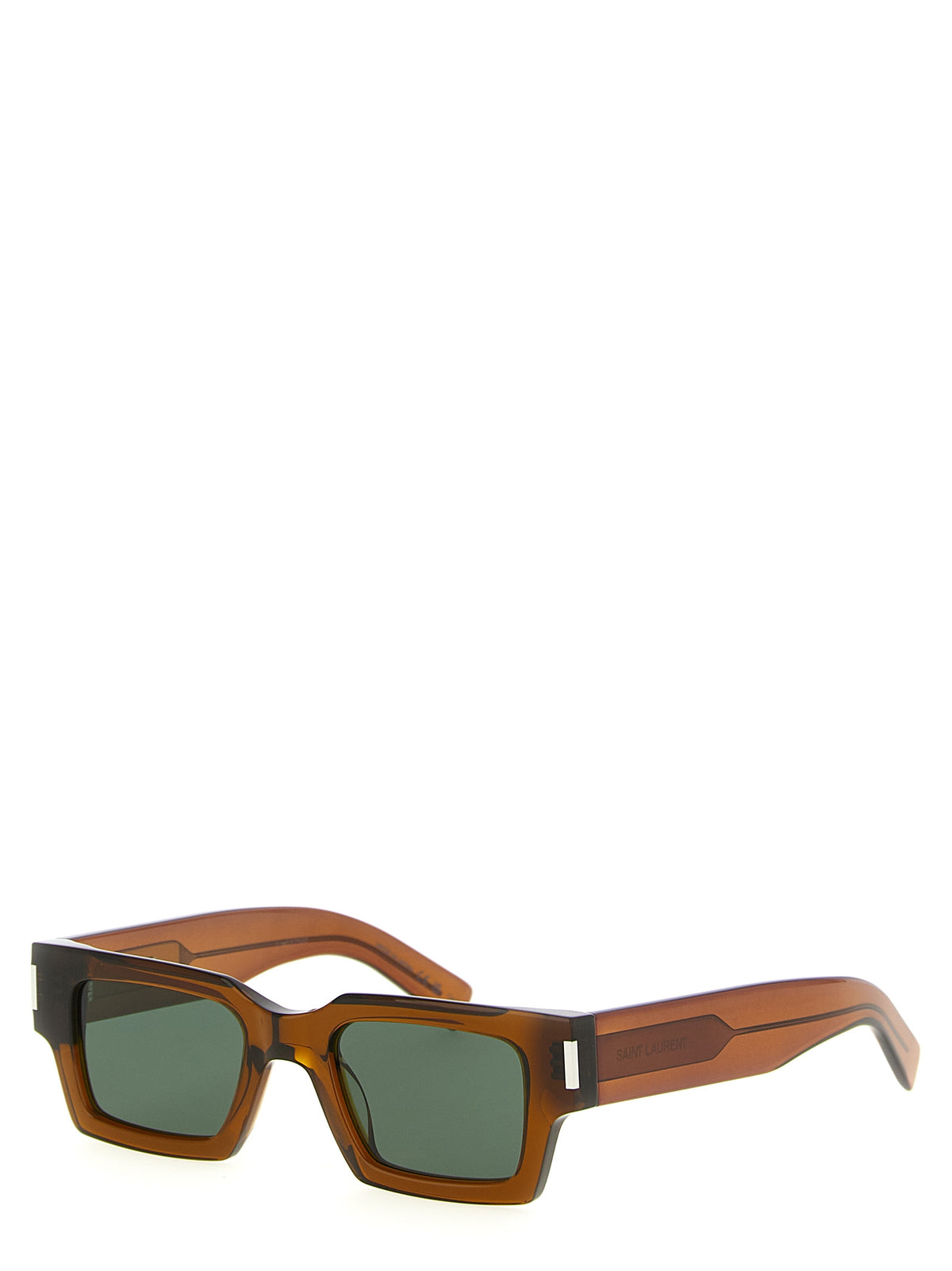 Lunettes de soleil Saint Laurent en acétate marron