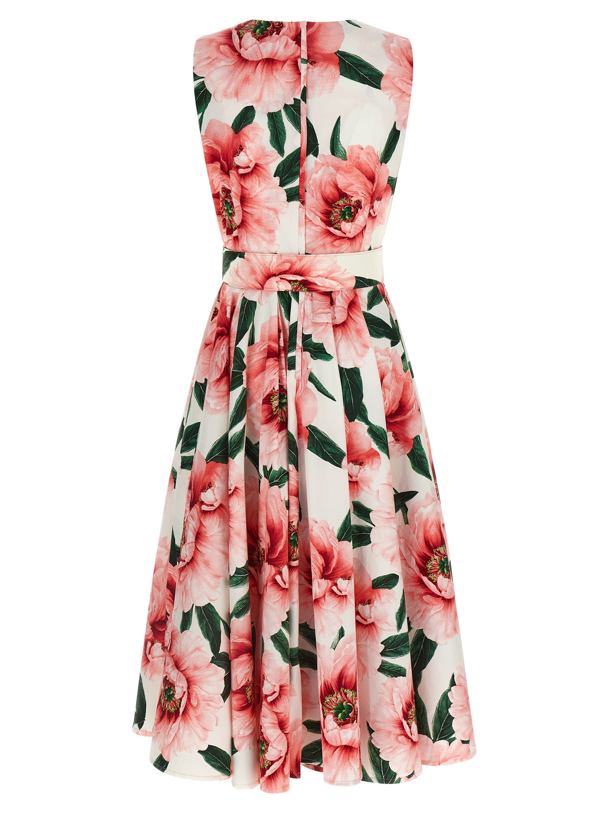 SAMANTHA SUNG Pastel Magnolia Abelia Multicolor Midi Dress
