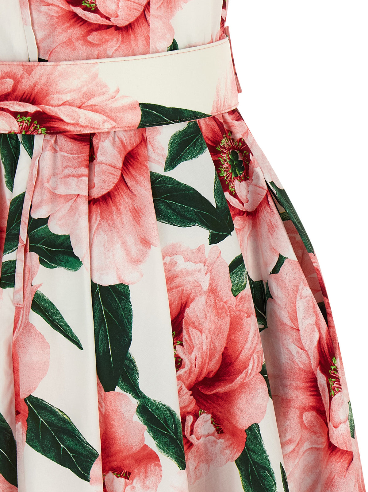 SAMANTHA SUNG Pastel Magnolia Abelia Multicolor Midi Dress