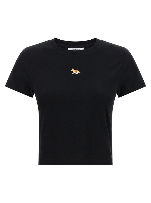 Maison Kitsuné Black Cotton T-Shirt