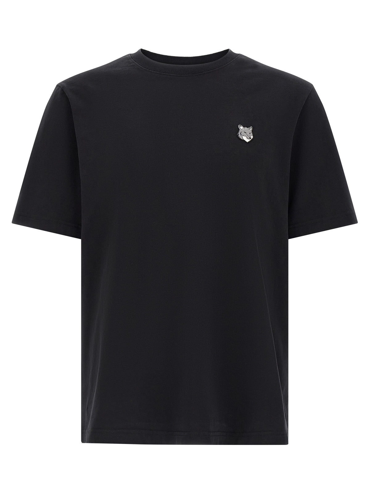 T-shirt en coton noir Maison Kitsuné